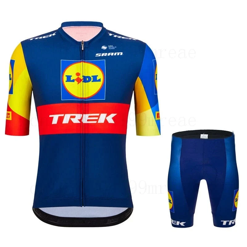 Trek 2024 Sommer Team Radfahren Jersey Set Ciclismo Kleidung MTB Fahrrad Kleidung Uniform Maillot Ropa Ciclismo Fahrrad Anzug Hombre