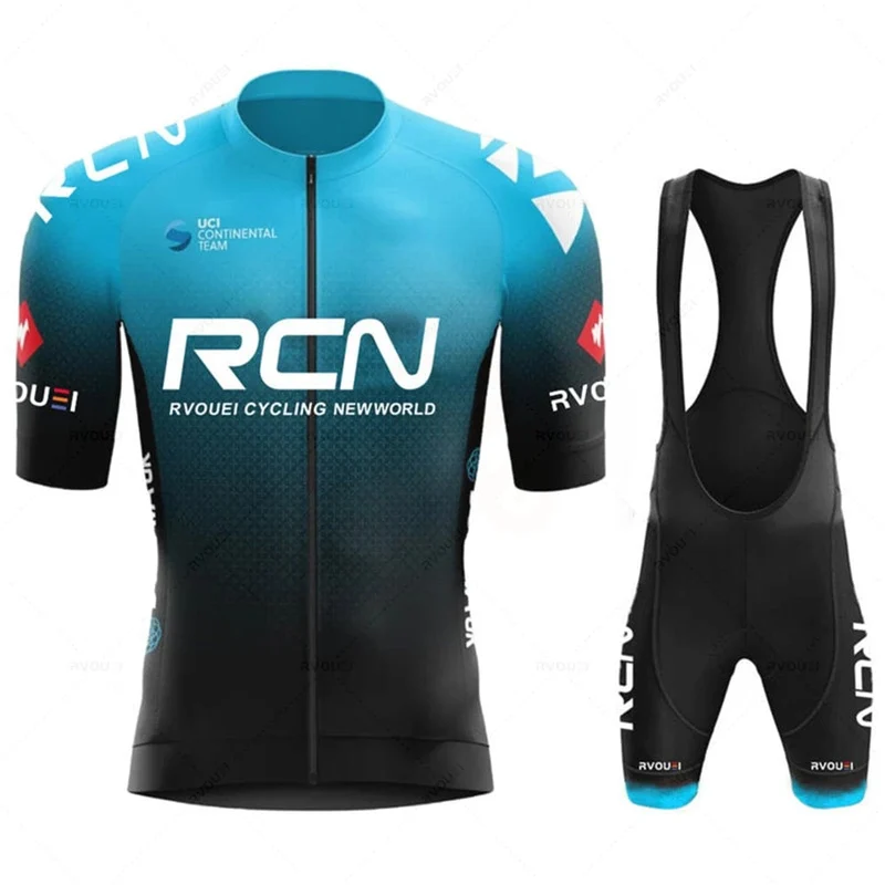 Rcn Fluoreszierende Grüne Fahrrad-Sets Mountainbike-Uniform Sommer Herren Radtrikot-Set Rennrad-Trikots MTB Fahrradbekleidung