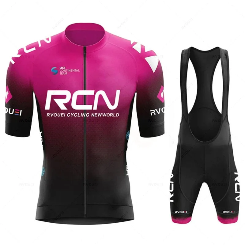 Rcn Fluoreszierende Grüne Fahrrad-Sets Mountainbike-Uniform Sommer Herren Radtrikot-Set Rennrad-Trikots MTB Fahrradbekleidung