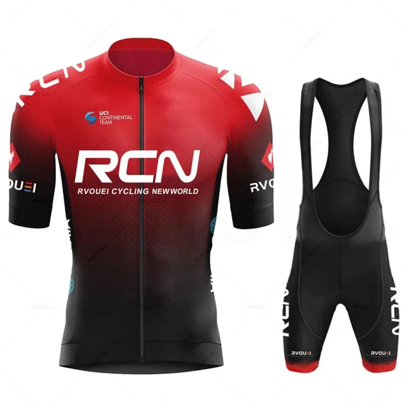 Rcn Fluoreszierende Grüne Fahrrad-Sets Mountainbike-Uniform Sommer Herren Radtrikot-Set Rennrad-Trikots MTB Fahrradbekleidung
