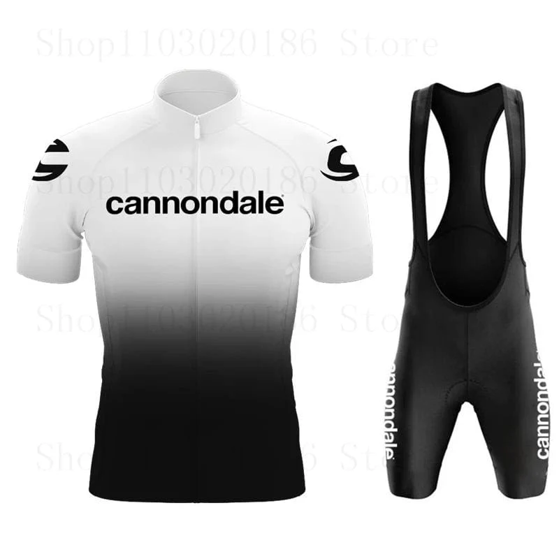 Cannondale Männer Kurzarm Radfahren Jersey Set Sommer Bicicleta Kleidung MTB Maillot Ropa Ciclismo Sportswear Blau Fahrrad Anzug