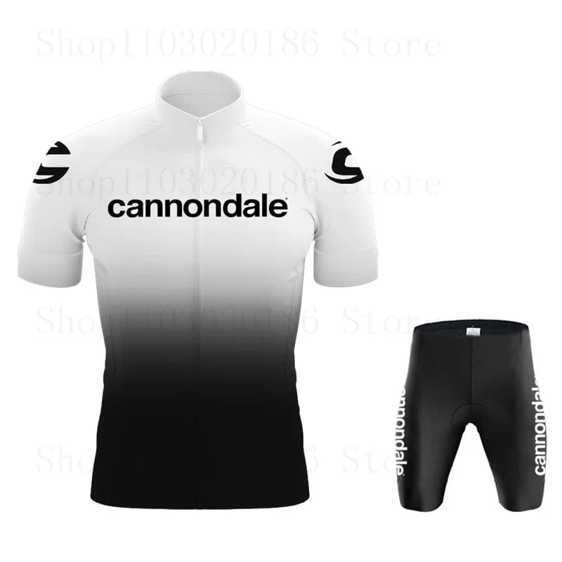 Cannondale Männer Kurzarm Radfahren Jersey Set Sommer Bicicleta Kleidung MTB Maillot Ropa Ciclismo Sportswear Blau Fahrrad Anzug