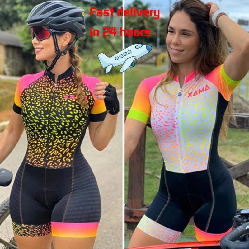 2023 XAMA Pro Niedrigen Preis frauen Beruf Triathlon Anzug Kleidung Radfahren Skinsuits Coupa De Ciclismo Strampler Overall 20D Kits