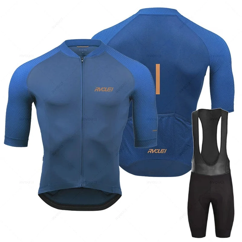 2023 Rvouei Pro Team Fahrradbekleidung Herren New Road Bike Wear Rennbekleidung Atmungsaktives Radtrikot-Set Ropa Ciclismo Maillot