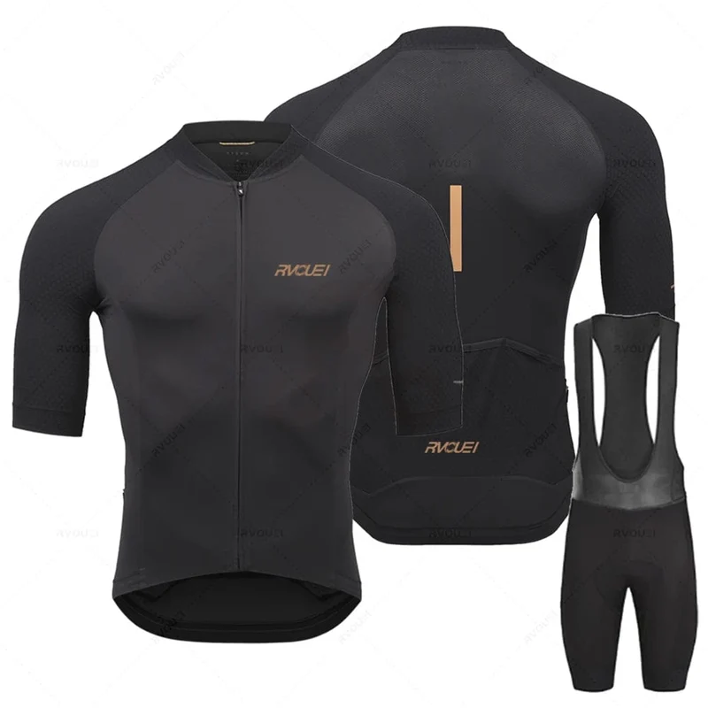 2023 Rvouei Pro Team Fahrradbekleidung Herren New Road Bike Wear Rennbekleidung Atmungsaktives Radtrikot-Set Ropa Ciclismo Maillot