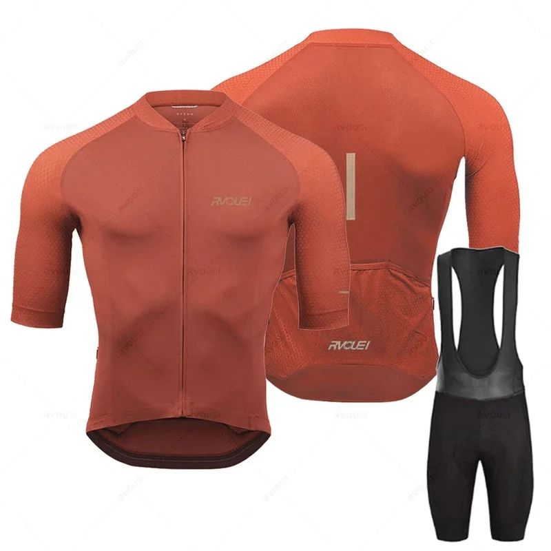 2023 Rvouei Pro Team Fahrradbekleidung Herren New Road Bike Wear Rennbekleidung Atmungsaktives Radtrikot-Set Ropa Ciclismo Maillot