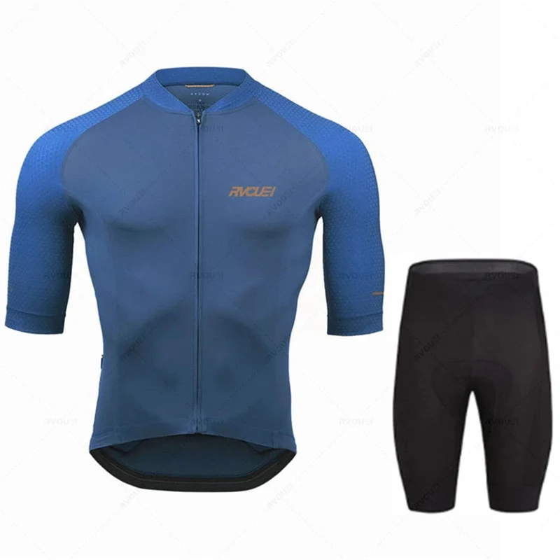 2023 Rvouei Pro Team Fahrradbekleidung Herren New Road Bike Wear Rennbekleidung Atmungsaktives Radtrikot-Set Ropa Ciclismo Maillot
