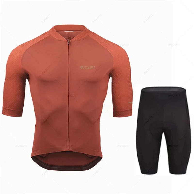 2023 Rvouei Pro Team Fahrradbekleidung Herren New Road Bike Wear Rennbekleidung Atmungsaktives Radtrikot-Set Ropa Ciclismo Maillot