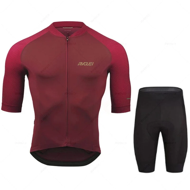 2023 Rvouei Pro Team Fahrradbekleidung Herren New Road Bike Wear Rennbekleidung Atmungsaktives Radtrikot-Set Ropa Ciclismo Maillot