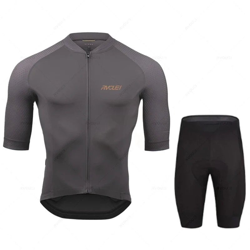 2023 Rvouei Pro Team Fahrradbekleidung Herren New Road Bike Wear Rennbekleidung Atmungsaktives Radtrikot-Set Ropa Ciclismo Maillot