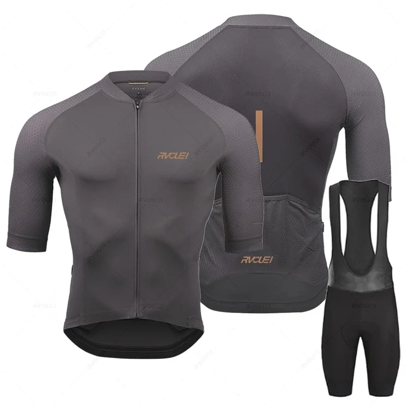2023 Rvouei Pro Team Fahrradbekleidung Herren New Road Bike Wear Rennbekleidung Atmungsaktives Radtrikot-Set Ropa Ciclismo Maillot