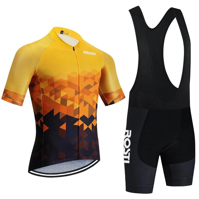 2024 ROSTI Radfahren Jersey Team Pro Bike Maillot Jersey Shorts Anzug Männer Frauen Mode 20D Ropa Ciclismo Bicycl Jerysey Kleidung