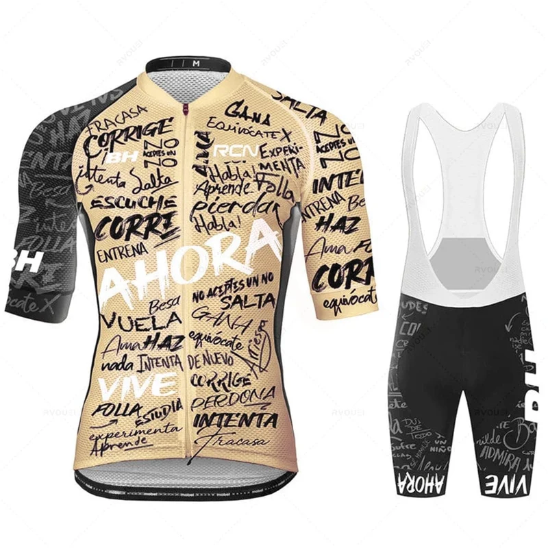 2023 neue Rcn Radfahren Jersey Sommer Set Team Fahrrad Kleidung Rennrad Anzug Bike Bib Shorts MTB Maillot Ciclismo Ropa bicicleta