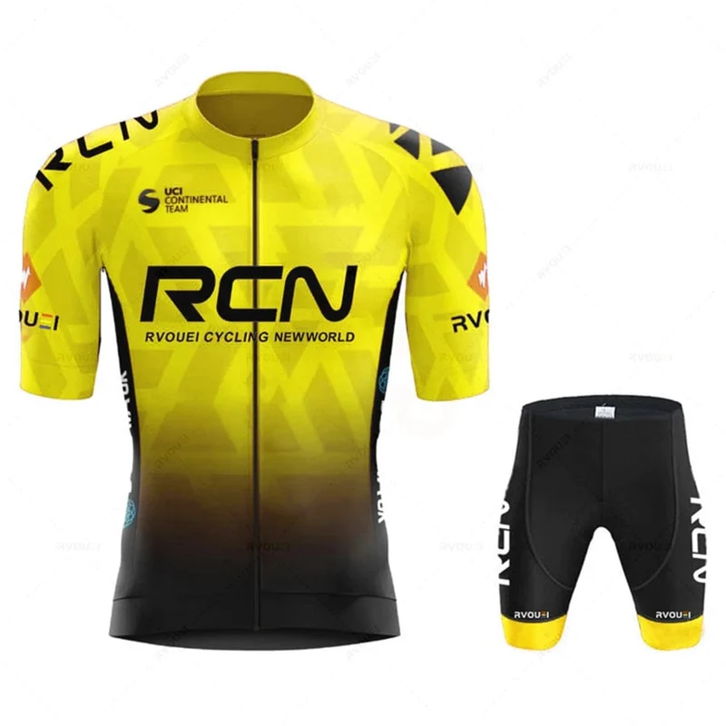 2023 RCN Team Radfahren Jersey Set Sommer Atmungsaktive Rennrad Anzug Reiten Uniform Bike MTB Kleidung Neue Sport Radfahren Kits
