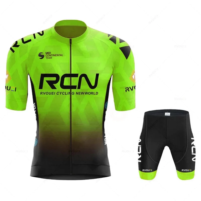 2023 RCN Team Radfahren Jersey Set Sommer Atmungsaktive Rennrad Anzug Reiten Uniform Bike MTB Kleidung Neue Sport Radfahren Kits