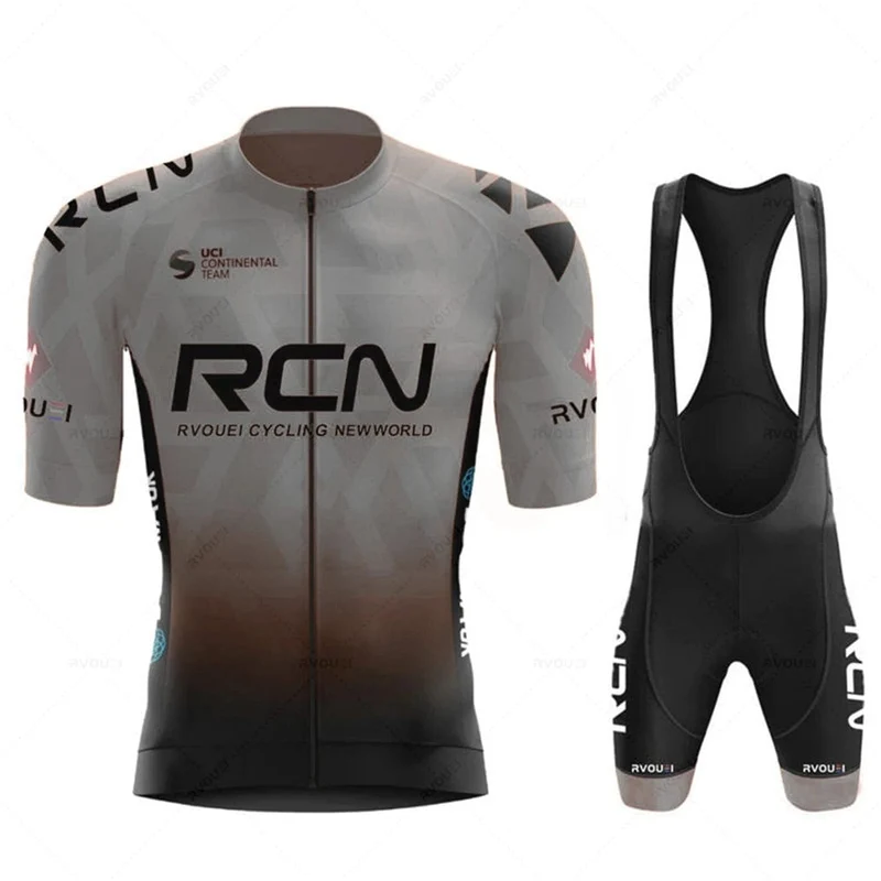 2023 RCN Team Radfahren Jersey Set Sommer Atmungsaktive Rennrad Anzug Reiten Uniform Bike MTB Kleidung Neue Sport Radfahren Kits