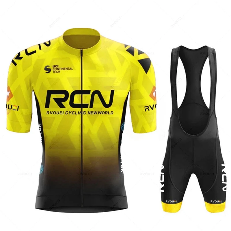 2023 RCN Team Radfahren Jersey Set Sommer Atmungsaktive Rennrad Anzug Reiten Uniform Bike MTB Kleidung Neue Sport Radfahren Kits