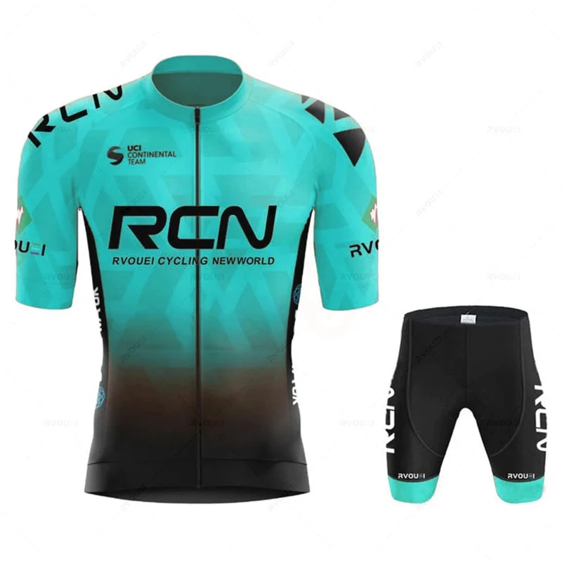 2023 RCN Team Radfahren Jersey Set Sommer Atmungsaktive Rennrad Anzug Reiten Uniform Bike MTB Kleidung Neue Sport Radfahren Kits