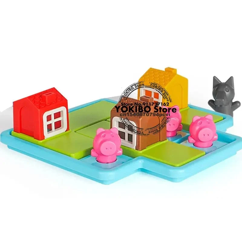 Logik-Brettspiel für Kinder, Marmorbahn-Blöcke, Puzzle, Auto-Strecke, Spielzeug, Rennwagen-Schienenblöcke, Schienen-Bau- und Konstruktionsspiel