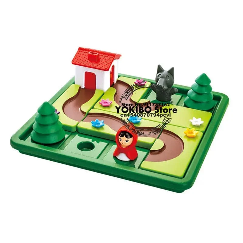 Logik-Brettspiel für Kinder, Marmorbahn-Blöcke, Puzzle, Auto-Strecke, Spielzeug, Rennwagen-Schienenblöcke, Schienen-Bau- und Konstruktionsspiel