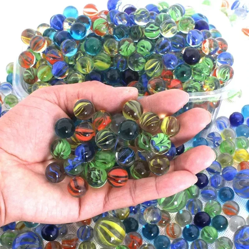 10/50PCS 25/14mm Bunte Glas Murmeln Spielzeug Kinder Marmor Kugeln Laufen Spiel Solitaire Spielzeug Accs Vase Füllstoff & Aquarium Hause Spielzeug Geschenk