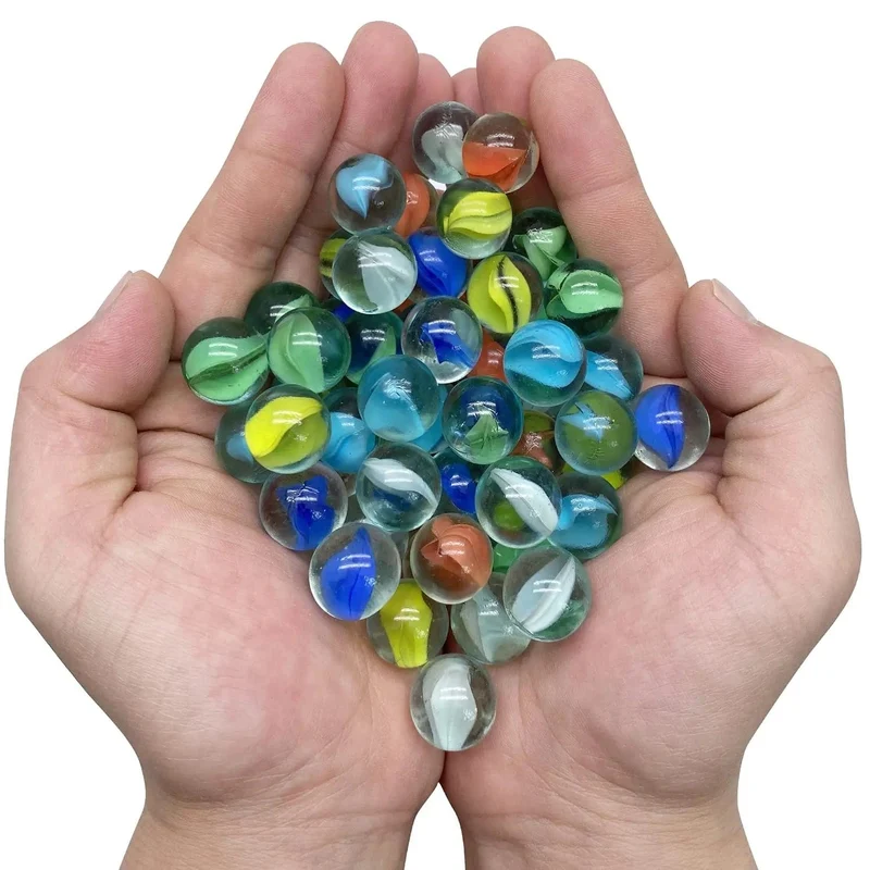 10/50PCS 25/14mm Bunte Glas Murmeln Spielzeug Kinder Marmor Kugeln Laufen Spiel Solitaire Spielzeug Accs Vase Füllstoff & Aquarium Hause Spielzeug Geschenk