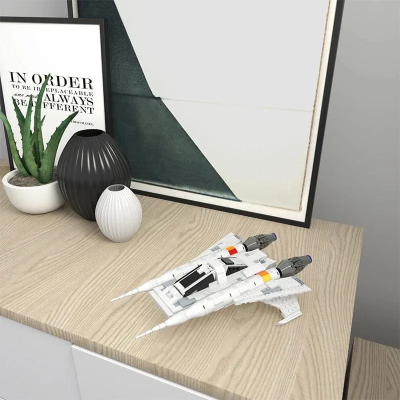MOC Raum klassische Modell Kämpfer N-1 Bausteine ​​für Nabools-Kampf Flugzeug Ziegel Display Spielzeug für Kinder Geburtstag Geschenke
