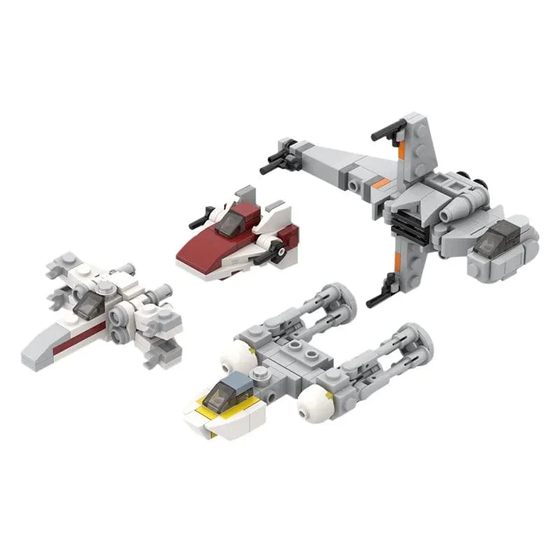 MOC Raum klassische Modell Kämpfer N-1 Bausteine ​​für Nabools-Kampf Flugzeug Ziegel Display Spielzeug für Kinder Geburtstag Geschenke