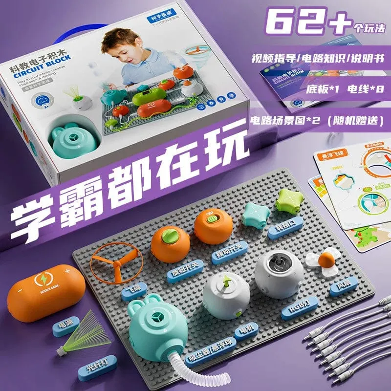 Kinder Schaltung Blöcke Wissenschaft Spielzeug Elektronische Schaltung Pädagogisches Spielzeug Für Childen Sportunterricht Lernen Montessori Spielzeug