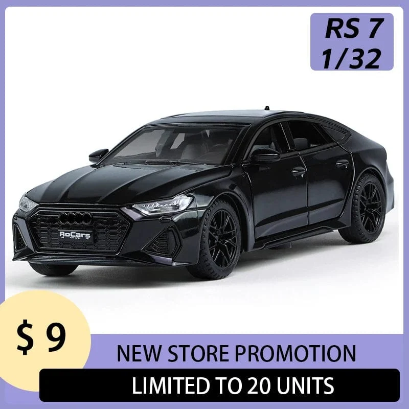 1:32 RS7 Sportback Legierung Auto Modell Diecast Metall Sound Licht Simulation Fahrzeug Sammlung Spielzeug Geschenk für Kind Zurückziehen Ein Stück