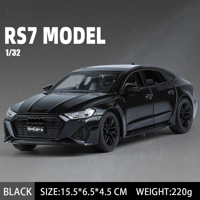 1:32 RS7 Sportback Legierung Auto Modell Diecast Metall Sound Licht Simulation Fahrzeug Sammlung Spielzeug Geschenk für Kind Zurückziehen Ein Stück