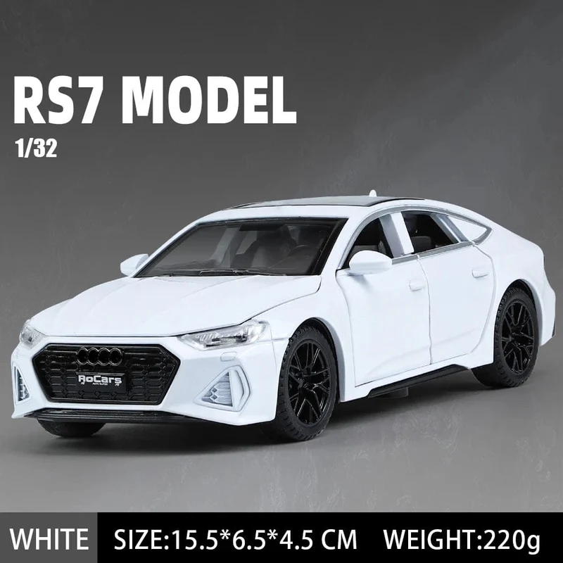 1:32 RS7 Sportback Legierung Auto Modell Diecast Metall Sound Licht Simulation Fahrzeug Sammlung Spielzeug Geschenk für Kind Zurückziehen Ein Stück