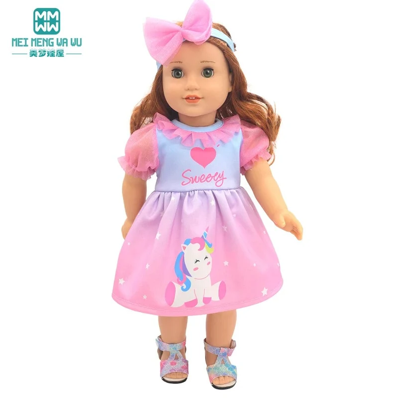 Kleidung für Puppen, passend für 43 cm große Spielzeug-Neugeborenenpuppe, amerikanische Puppe. Modische Baumwolljacke, rosa, rosa, rot, weiß, lila