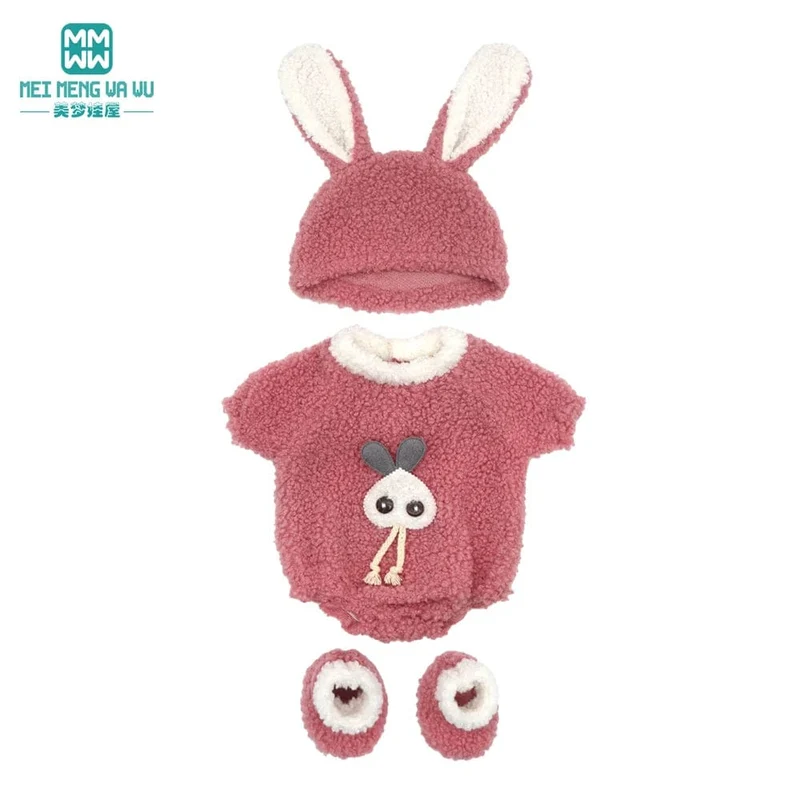 Kleidung für Puppen, passend für 43 cm große Spielzeug-Neugeborenenpuppe, amerikanische Puppe. Modische Baumwolljacke, rosa, rosa, rot, weiß, lila