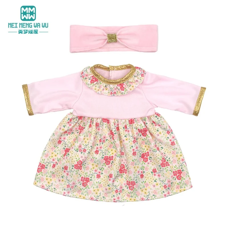 Kleidung für Puppen, passend für 43 cm große Spielzeug-Neugeborenenpuppe, amerikanische Puppe. Modische Baumwolljacke, rosa, rosa, rot, weiß, lila