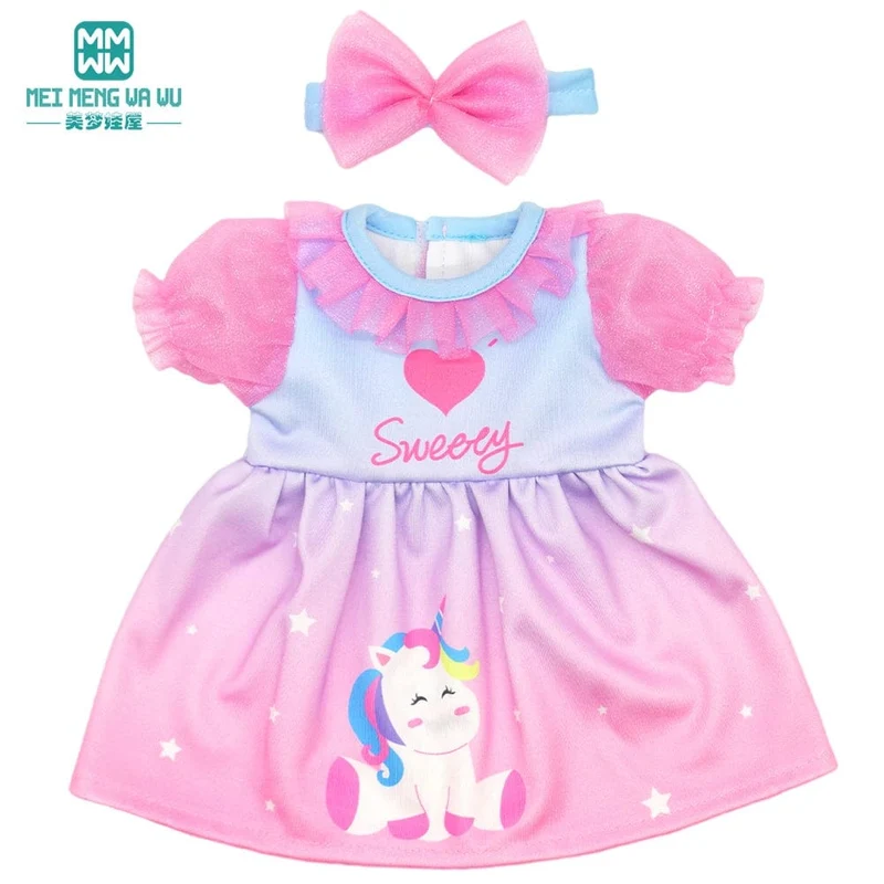 Kleidung für Puppen, passend für 43 cm große Spielzeug-Neugeborenenpuppe, amerikanische Puppe. Modische Baumwolljacke, rosa, rosa, rot, weiß, lila