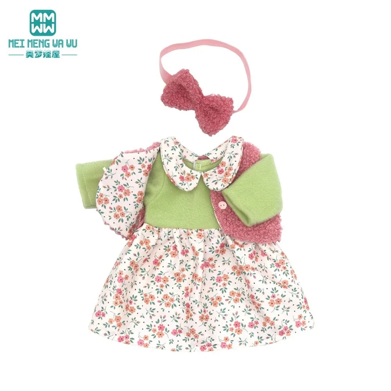 Kleidung für Puppen, passend für 43 cm große Spielzeug-Neugeborenenpuppe, amerikanische Puppe. Modische Baumwolljacke, rosa, rosa, rot, weiß, lila