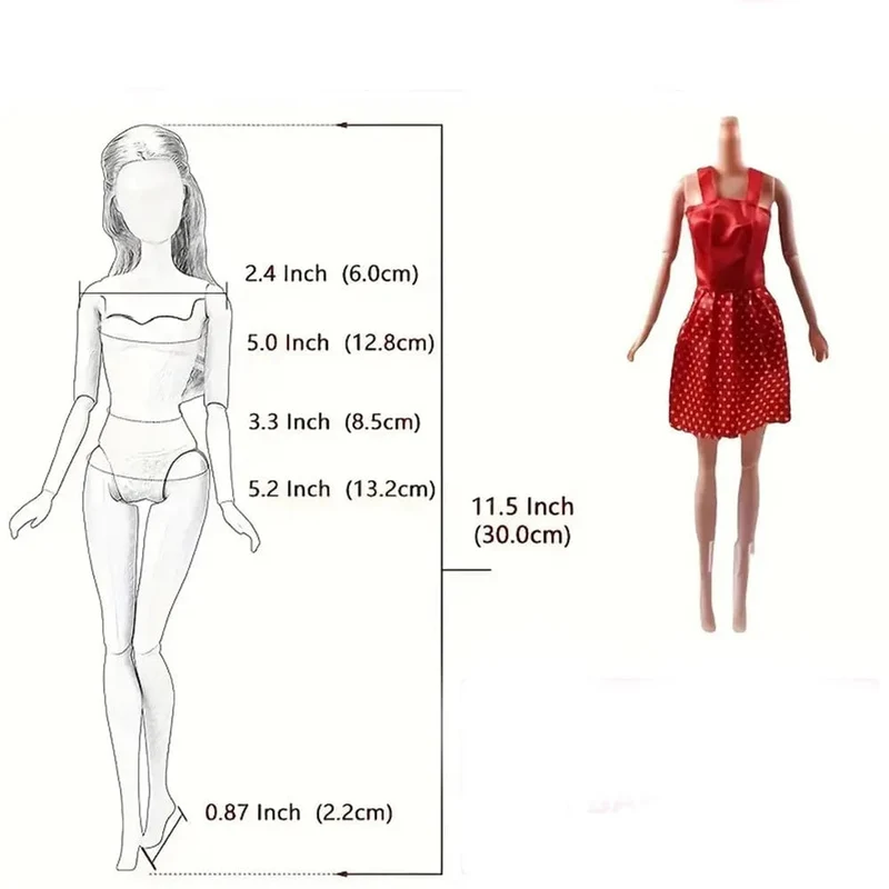 1/6 Bjd Puppe Kleidung Schuhe Zubehör, Für 11.5 Zoll Puppe, 1/6 Puppenhaus Möbel, Für 30 cm Puppe Spielzeug Zubehör, Geburtstagsgeschenk