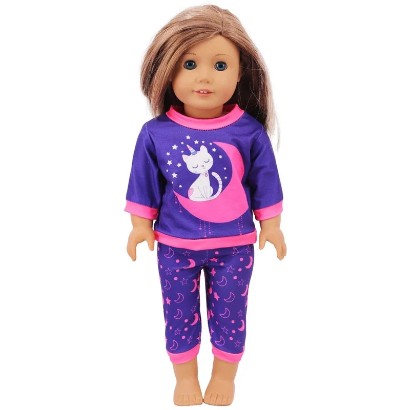 2 Teile/satz = Hemden + Hosen Puppenkleidung Zubehör Für Geborenes Baby 43 cm & 18 Zoll American Doll Mädchenspielzeug & Unsere Generation Nenuco