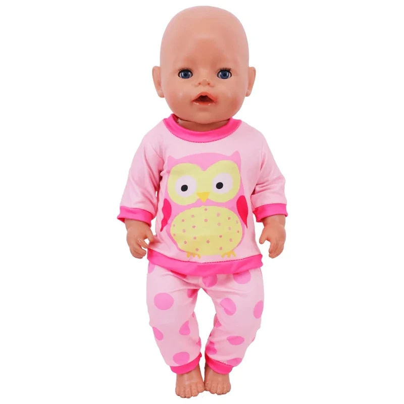 2 Teile/satz = Hemden + Hosen Puppenkleidung Zubehör Für Geborenes Baby 43 cm & 18 Zoll American Doll Mädchenspielzeug & Unsere Generation Nenuco
