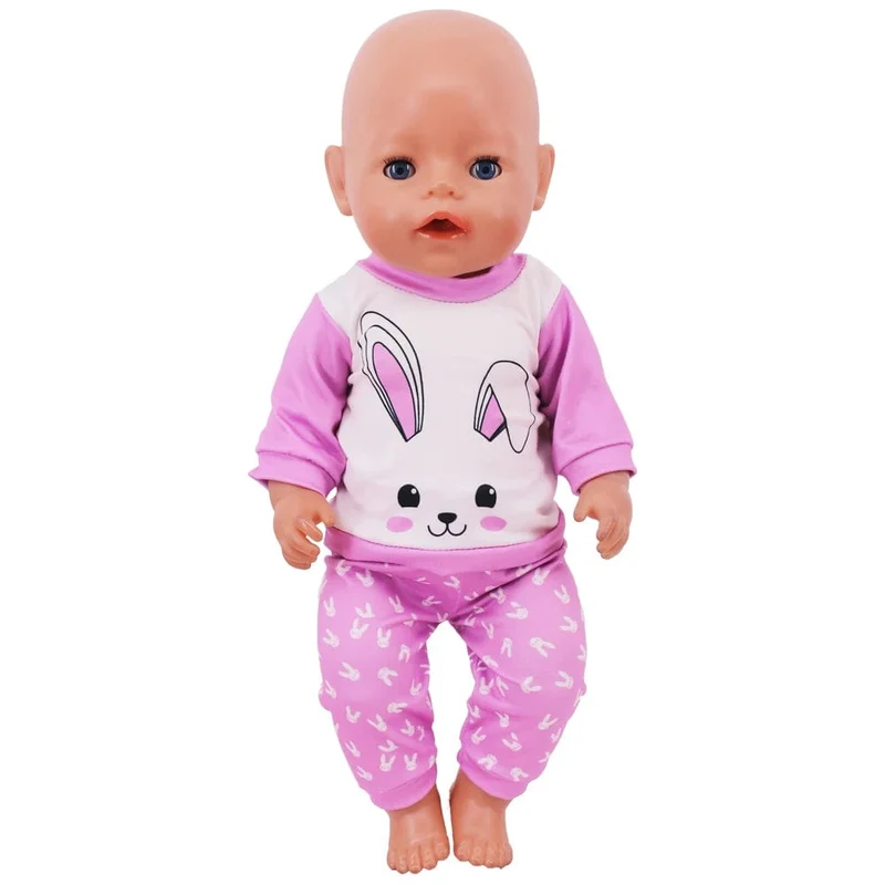 2 Teile/satz = Hemden + Hosen Puppenkleidung Zubehör Für Geborenes Baby 43 cm & 18 Zoll American Doll Mädchenspielzeug & Unsere Generation Nenuco