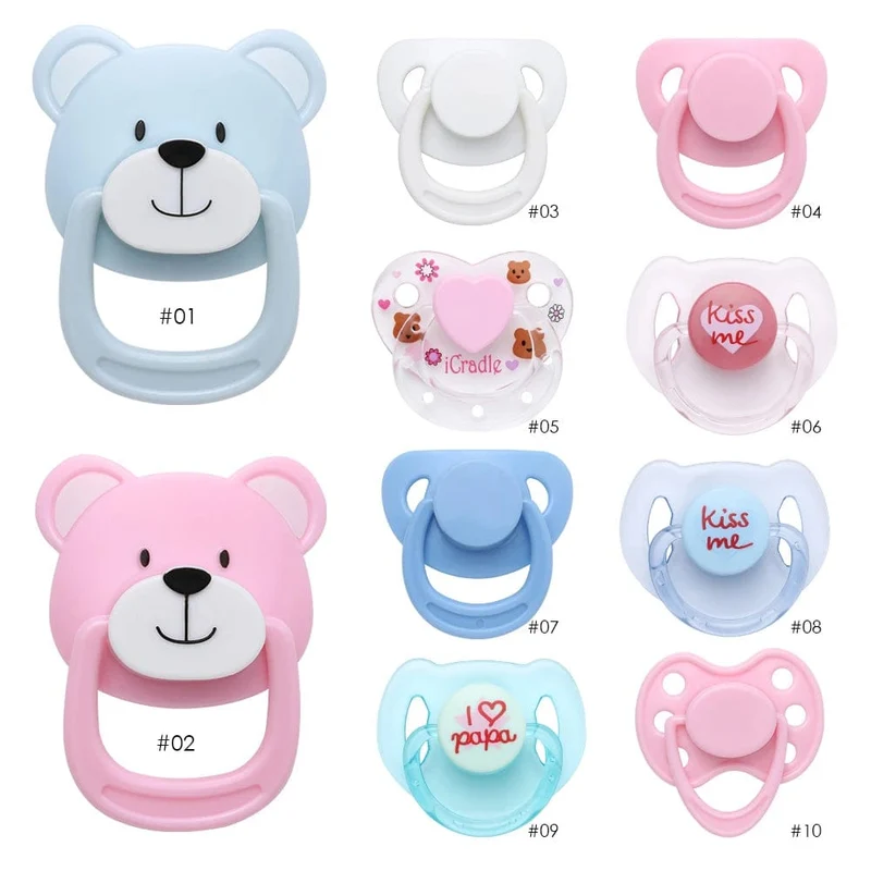 20 arten Nette Puppe Magnet Schnuller Simulation Schöne Neue Baby Kinder Spielzeug Dummy Nippel DIY Handgemachte Accessoires Puppe Liefert