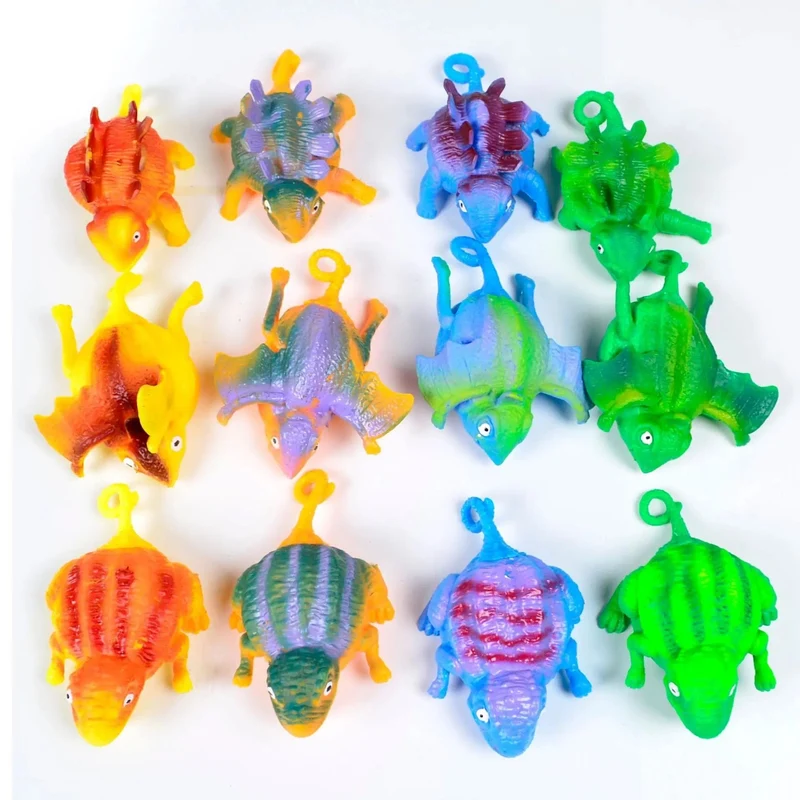 4PCS Kinder Lustige Dinosaurier Tiere Aufblasen Vent Bälle Spielzeug Squeeze Weiche Ball Ballon Zappeln Party Sport Nette Lustige Spiele spielzeug Geschenk