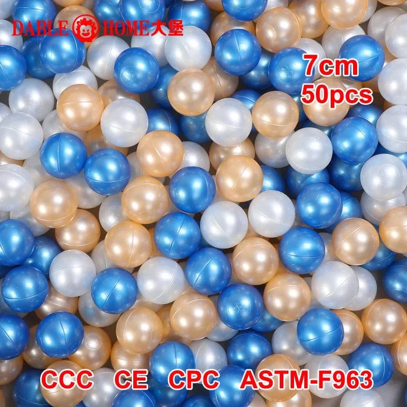 Ozeanball, Outdoor-Sport, Kunststoff, mit Laufstall, umweltfreundlich, Wasserbecken, Wellengrube, 7 cm, 50 Stück, Stress, Luft, lustiges Spielzeug für Kinder