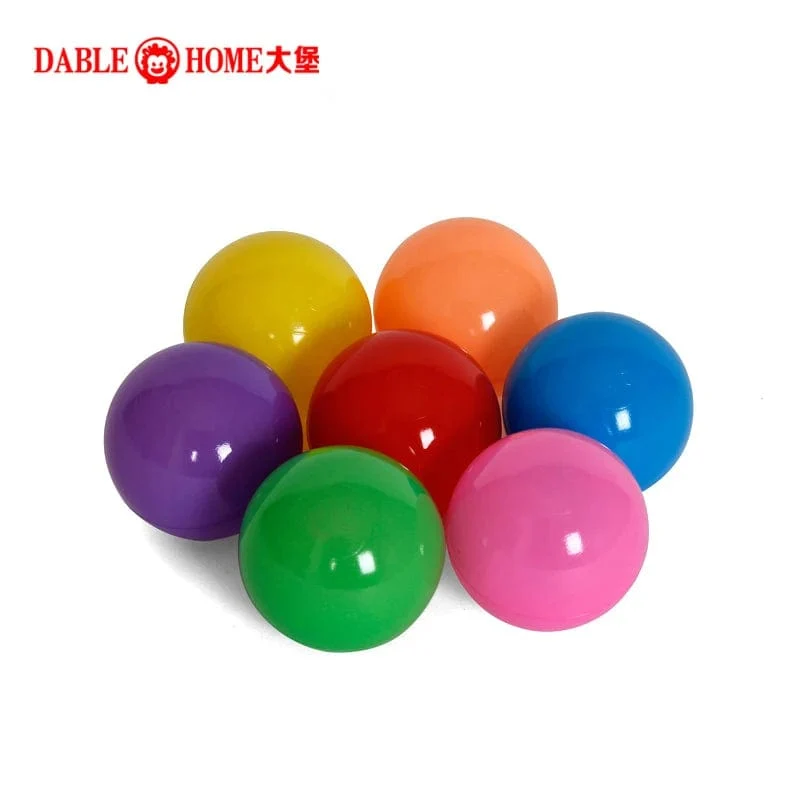 Ozeanball, Outdoor-Sport, Kunststoff, mit Laufstall, umweltfreundlich, Wasserbecken, Wellengrube, 7 cm, 50 Stück, Stress, Luft, lustiges Spielzeug für Kinder