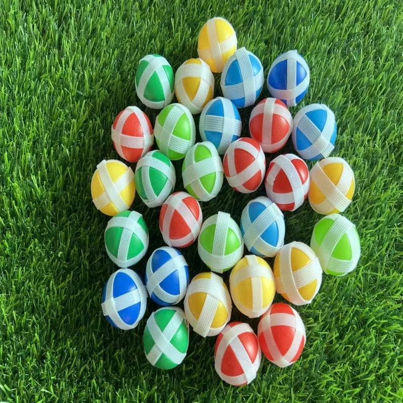 12PCS Kinder Saugnapf Klebrige Ball Spielzeug Outdoor Sport Fangen Ball Spiel Set Werfen Und Fangen Eltern-kind-Interaktives spielzeug