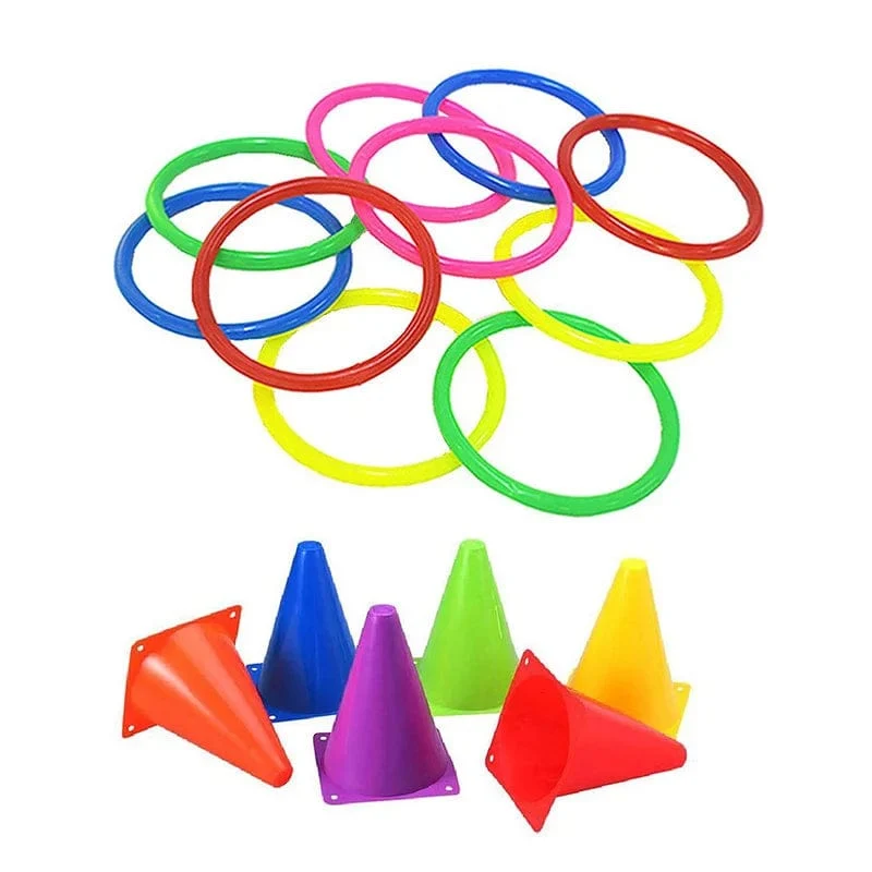 Kinder Spaß Ring Wurfspiel Outdoor Werfen Kunststoff Kreis Eltern-Kind Interaktiver Wettbewerb Kinder Sinnestraining