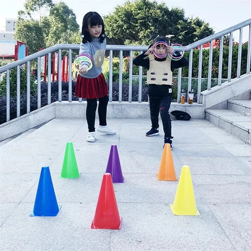 Kinder Spaß Ring Wurfspiel Outdoor Werfen Kunststoff Kreis Eltern-Kind Interaktiver Wettbewerb Kinder Sinnestraining