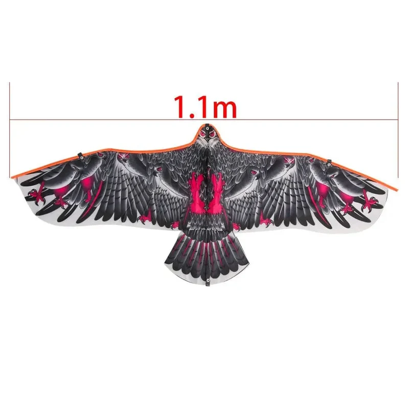 1.1 m Adlerdrachen mit 30 Meter Drachenschnur Großer Adler fliegen Vogeldrachen Kinder Bestes Geschenk Familienausflüge Garten Outdoor Sport Spiel