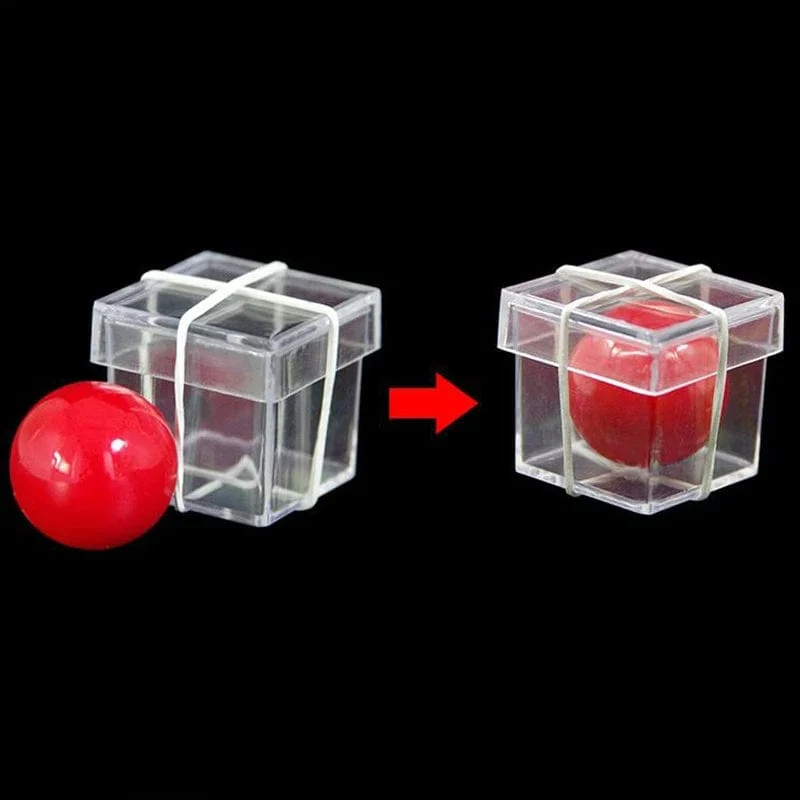 Bandit Ball Durchdringen Durch Klare Box Zaubertricks Zauberer Close Up Street Illusions Gimmick Requisiten Mentalismus Komödie Spielzeug Magia